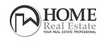 A logo of home real estate